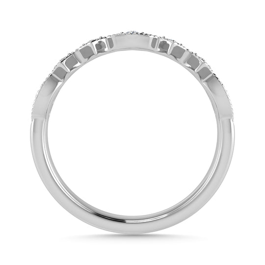 1/5 Ct. Tw. Diamond Stacked Band in 14k White Gold
