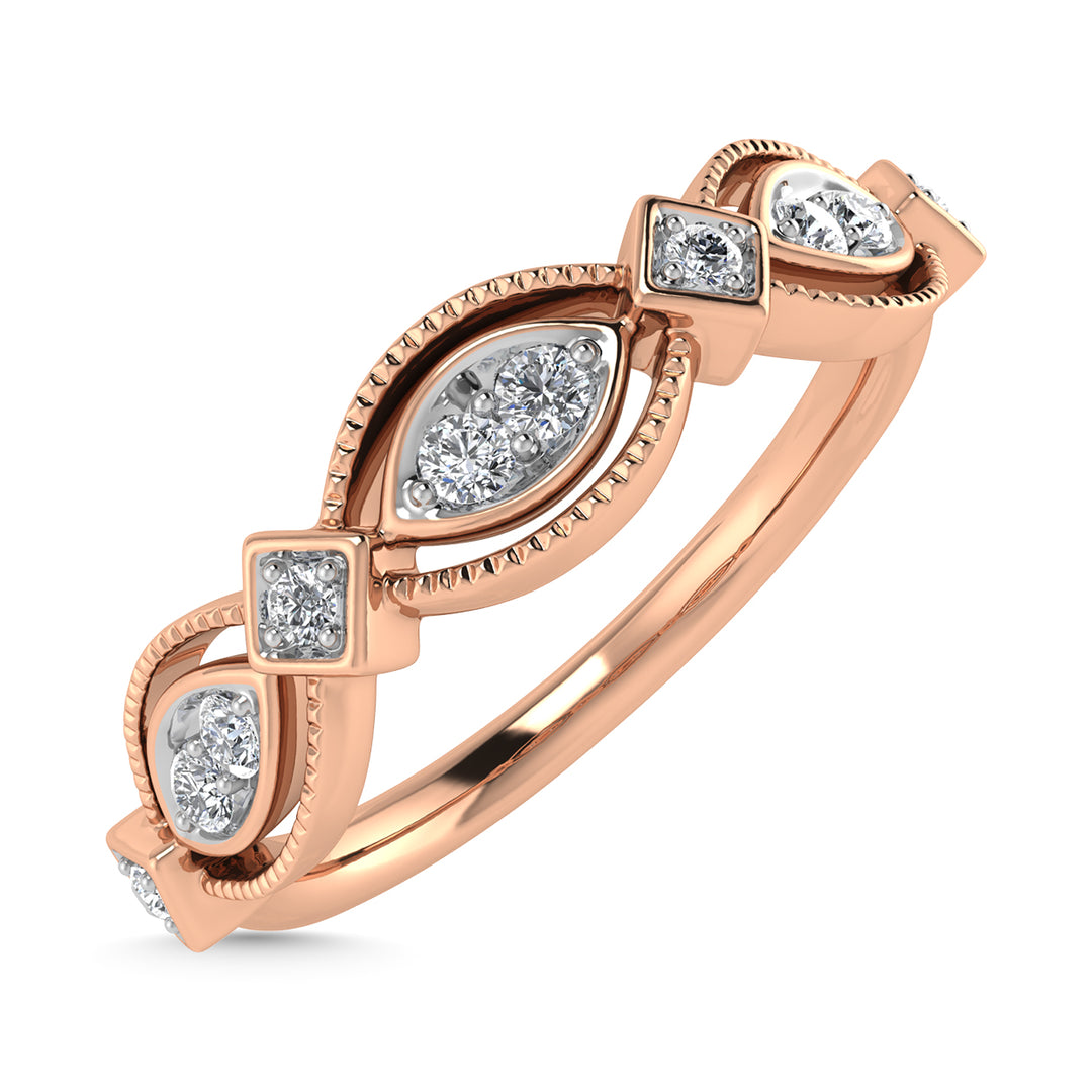 1/6 Ct. Diamond Tw. Stackable Wedding Band in 14k Rose Gold
