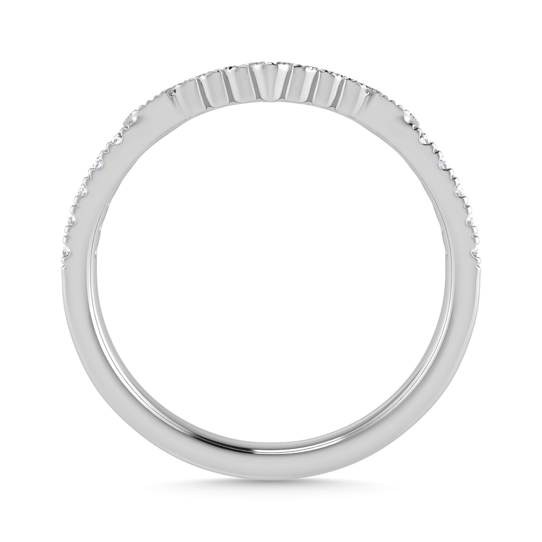 1/5 Ct.Tw. Diamond Chevron Band in 14k White Gold