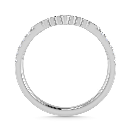 1/5 Ct.Tw. Diamond Chevron Band in 14k White Gold