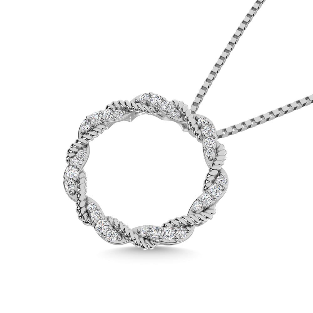 1/4 ct. 14K White Gold Diamond Fashion Pendant