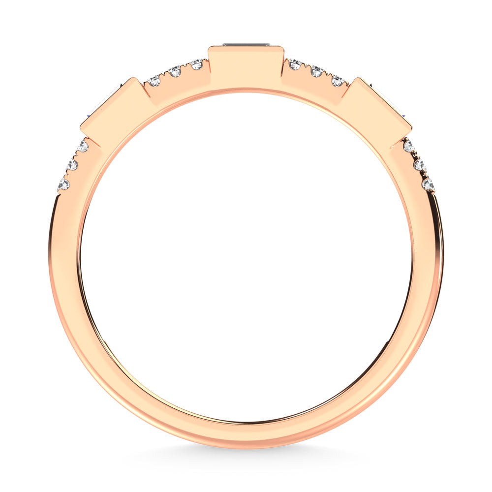 1/8 ct. 14K Rose Gold Diamond Stack Band