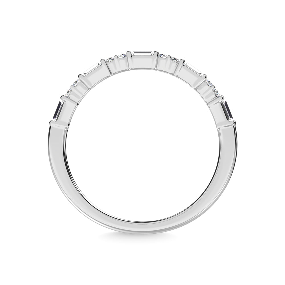 14K White Gold Diamond 1/5 ct tw. Stackable band