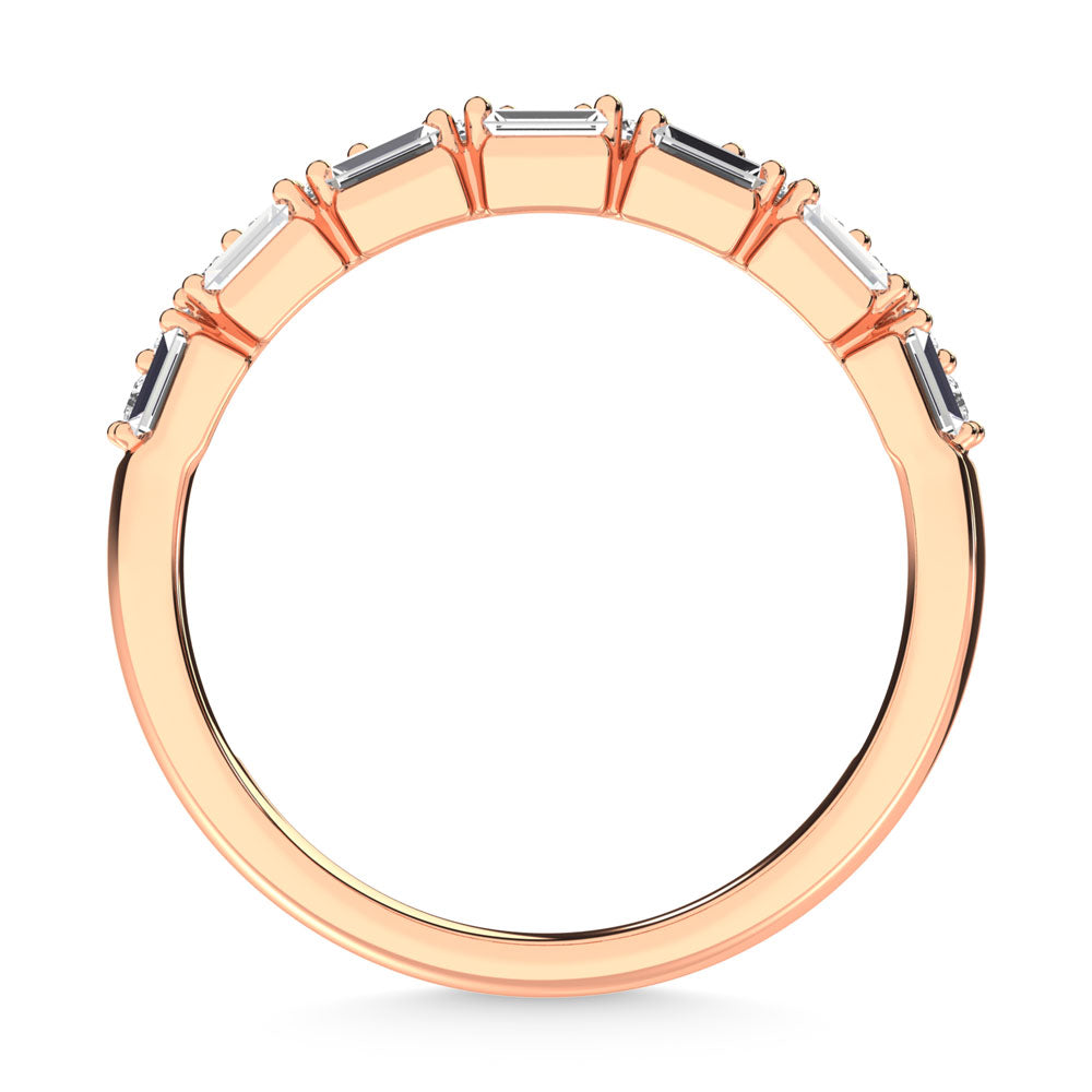 1/3 ct. tw. Diamond in 14K Rose Gold. Stack Band