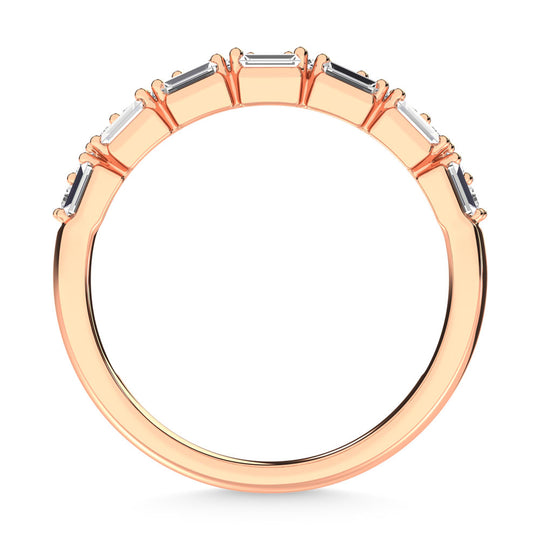 1/3 ct. tw. Diamond in 14K Rose Gold. Stack Band
