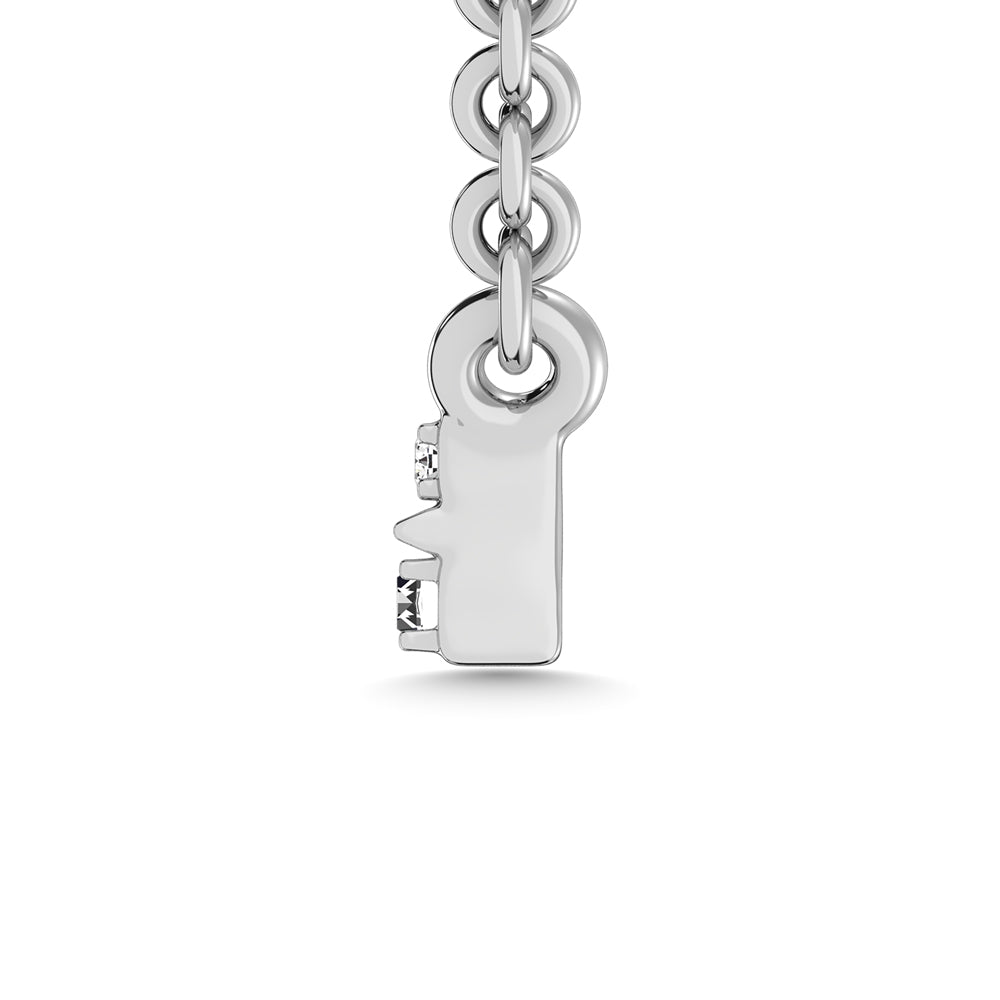 1/5 carat total 14K white gold diamond fashion necklace