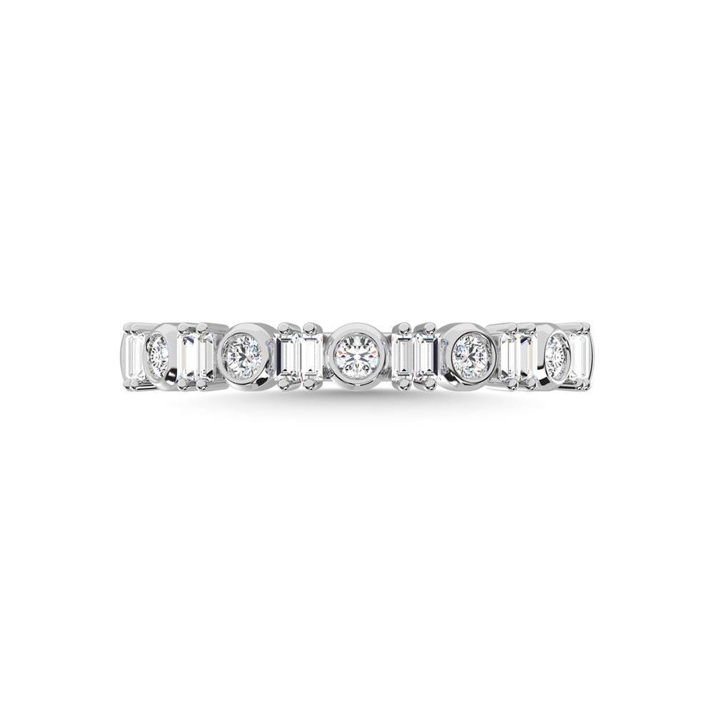 1/4 ct. 14K White Gold Diamond Stackable Band