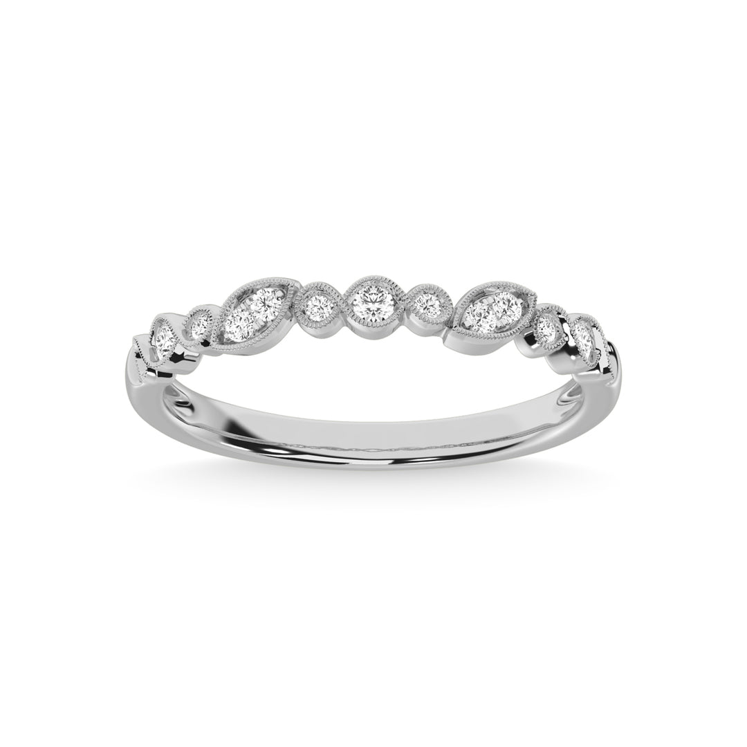 1/6 Ct. Tw. Diamond Stackable Band in 10K White Gold