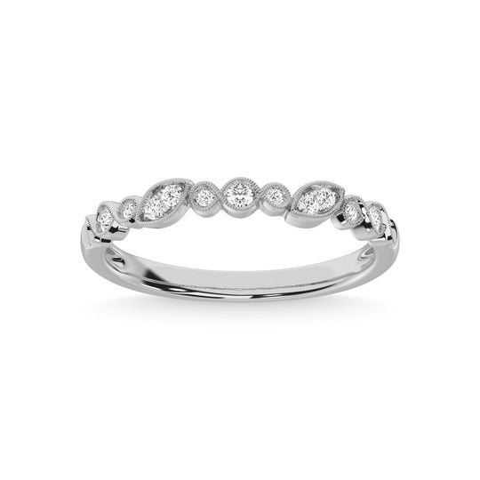 1/6 Ct. Tw. Diamond Stackable Band in 10K White Gold