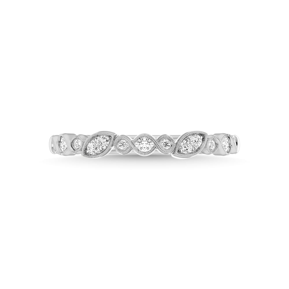 1/6 Ct. Tw. Diamond Stackable Band in 10K White Gold