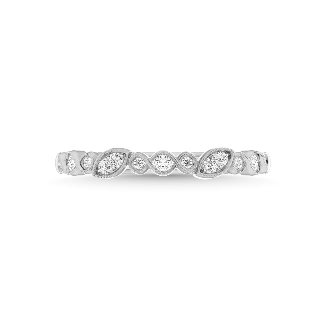1/6 Ct. Tw. Diamond Stackable Band in 10K White Gold
