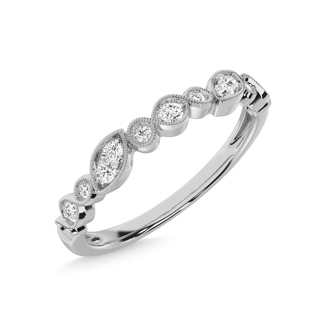 1/6 Ct. Tw. Diamond Stackable Band in 10K White Gold