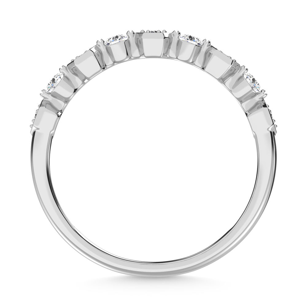 1/4 ct. 14K White Gold Diamond Stack Band