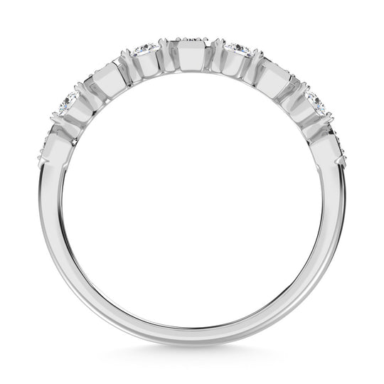 1/4 ct. 14K White Gold Diamond Stack Band