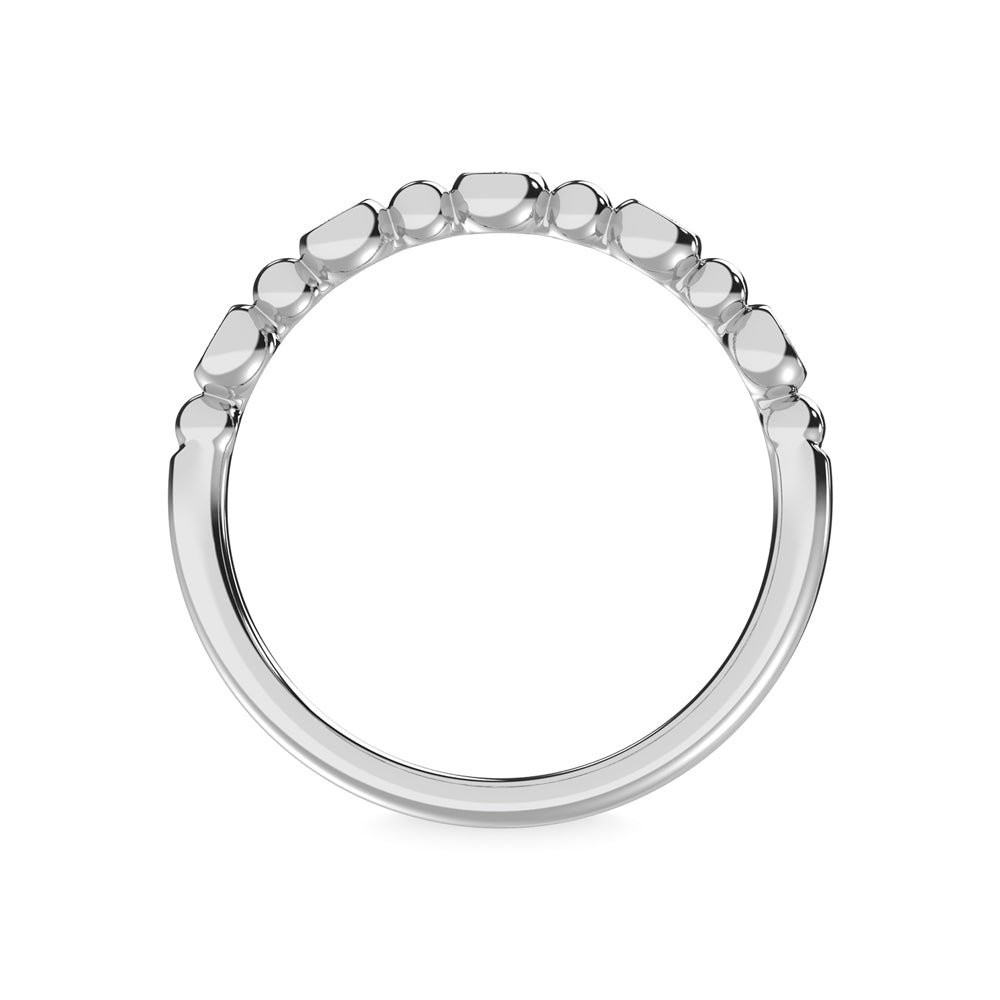 14K White Gold Diamond 1/6 ct tw. Stackable band