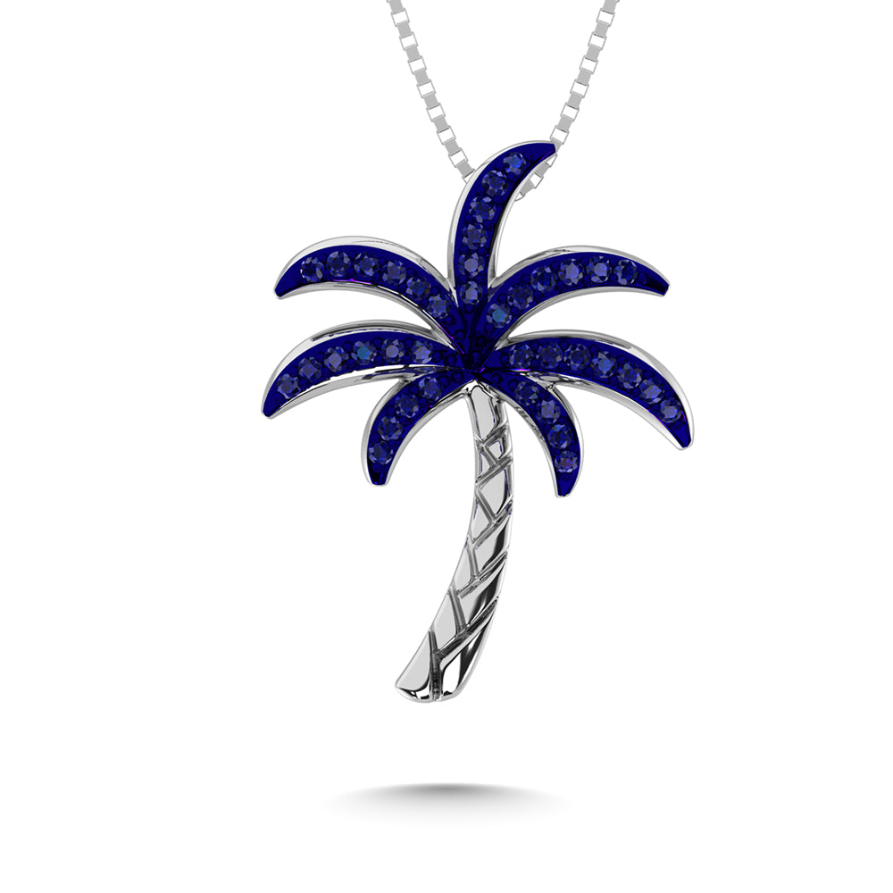 1/10 carat total 14K white gold diamond fashion pendant