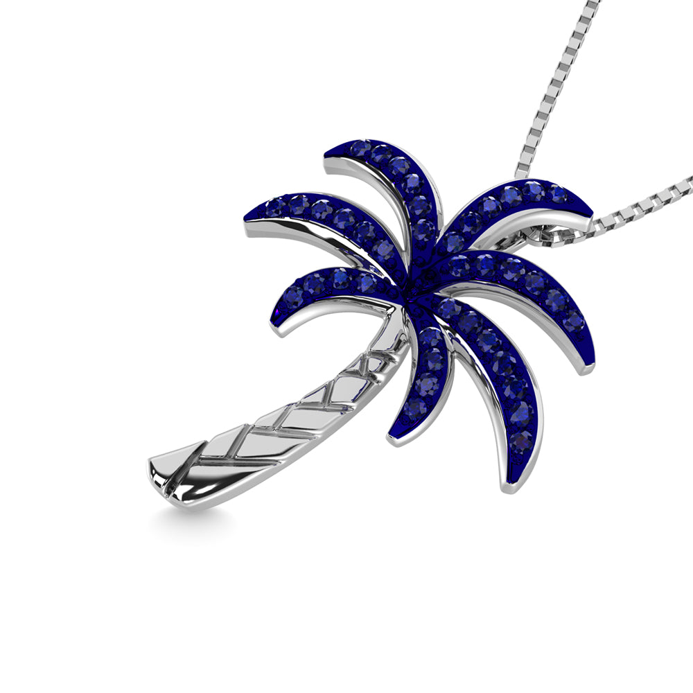 1/10 carat total 14K white gold diamond fashion pendant