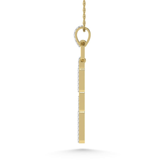 1/5 ct. 14K white gold diamond. Two. Fashion pendant