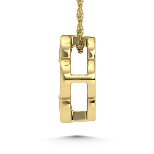 1/20 ct. 14K White Gold Diamond Two-Tone Fashion Pendant
