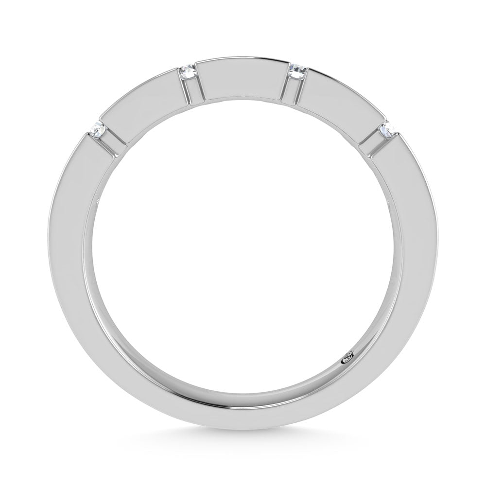1/2 ct. 14K white gold diamond. Two. Men's machine band