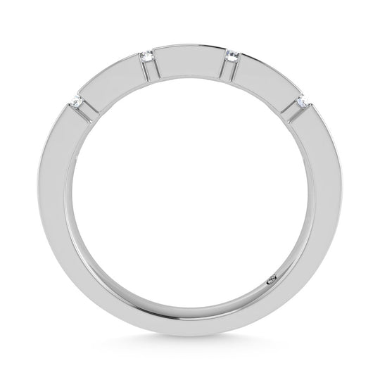 1/2 ct. 14K white gold diamond. Two. Men's machine band