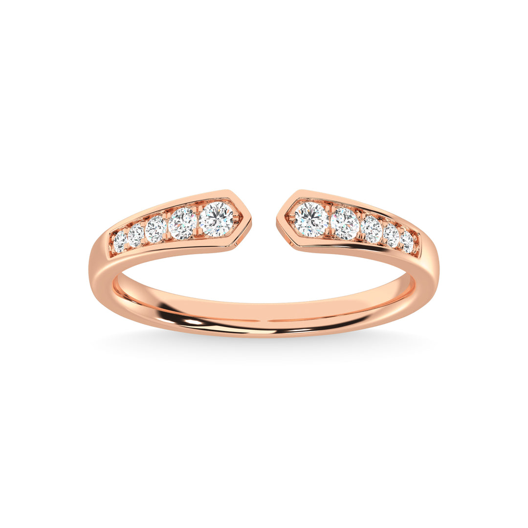 1/5 Ct. Tw. Diamond Stackable Band in 10K Rose Gold