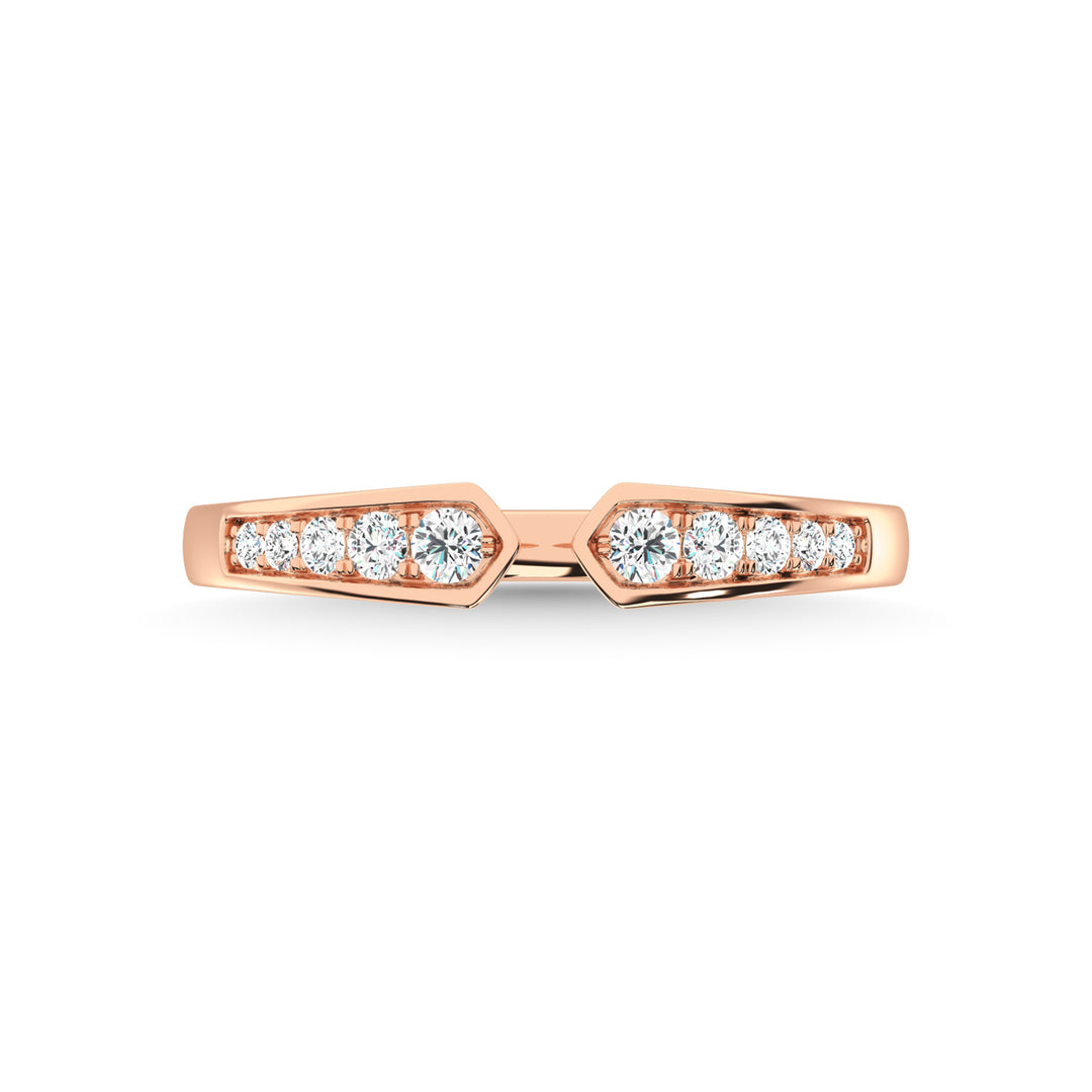 1/5 Ct. Tw. Diamond Stackable Band in 10K Rose Gold