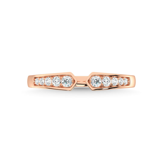 1/5 Ct. Tw. Diamond Stackable Band in 10K Rose Gold