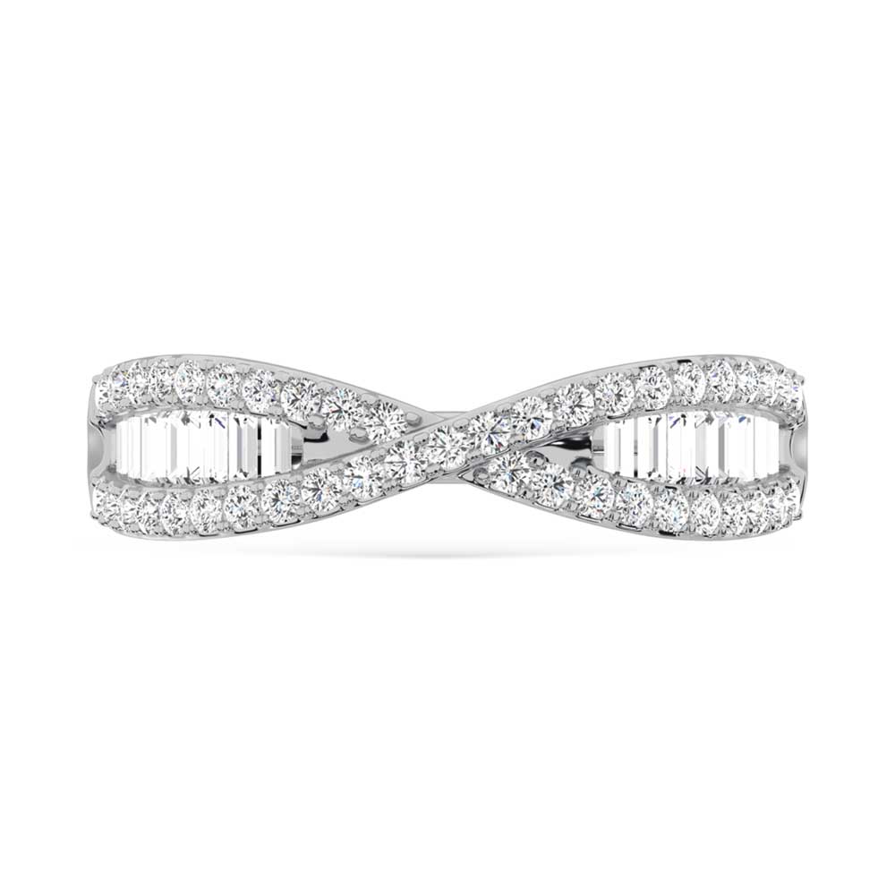 1/2 ct. total 14K white gold diamond fashion band
