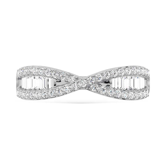 1/2 ct. total 14K white gold diamond fashion band