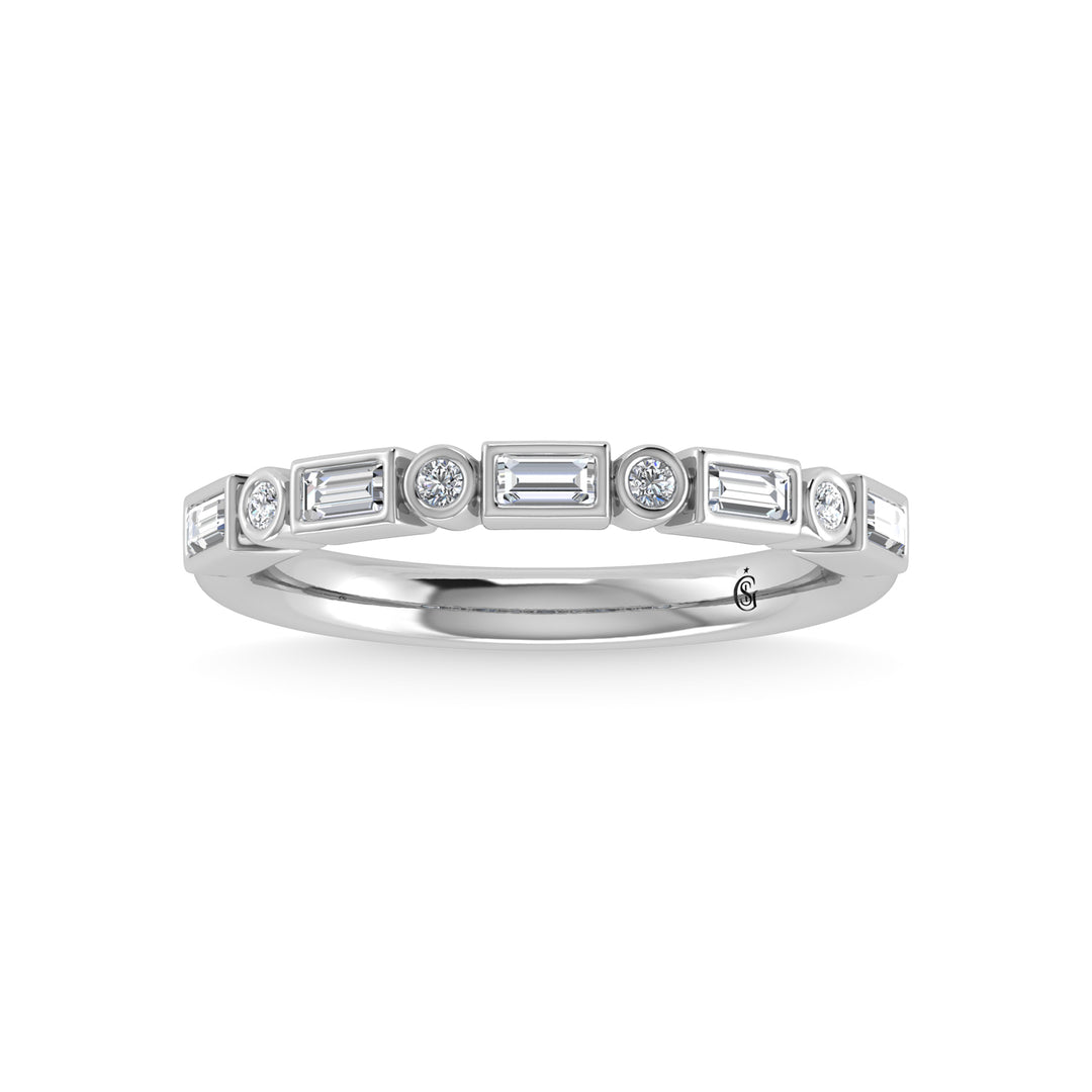 1/4 ct. 14K White Gold Diamond Stackable Band
