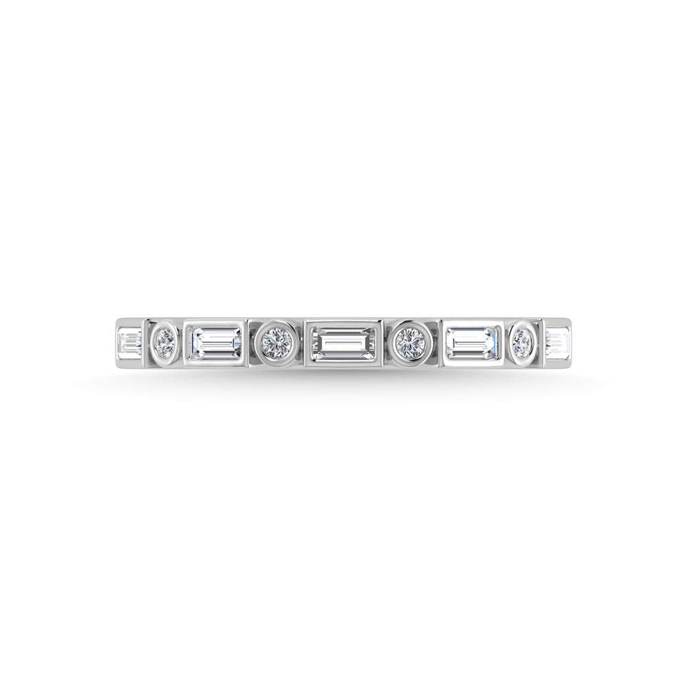 1/4 ct. 14K White Gold Diamond Stackable Band