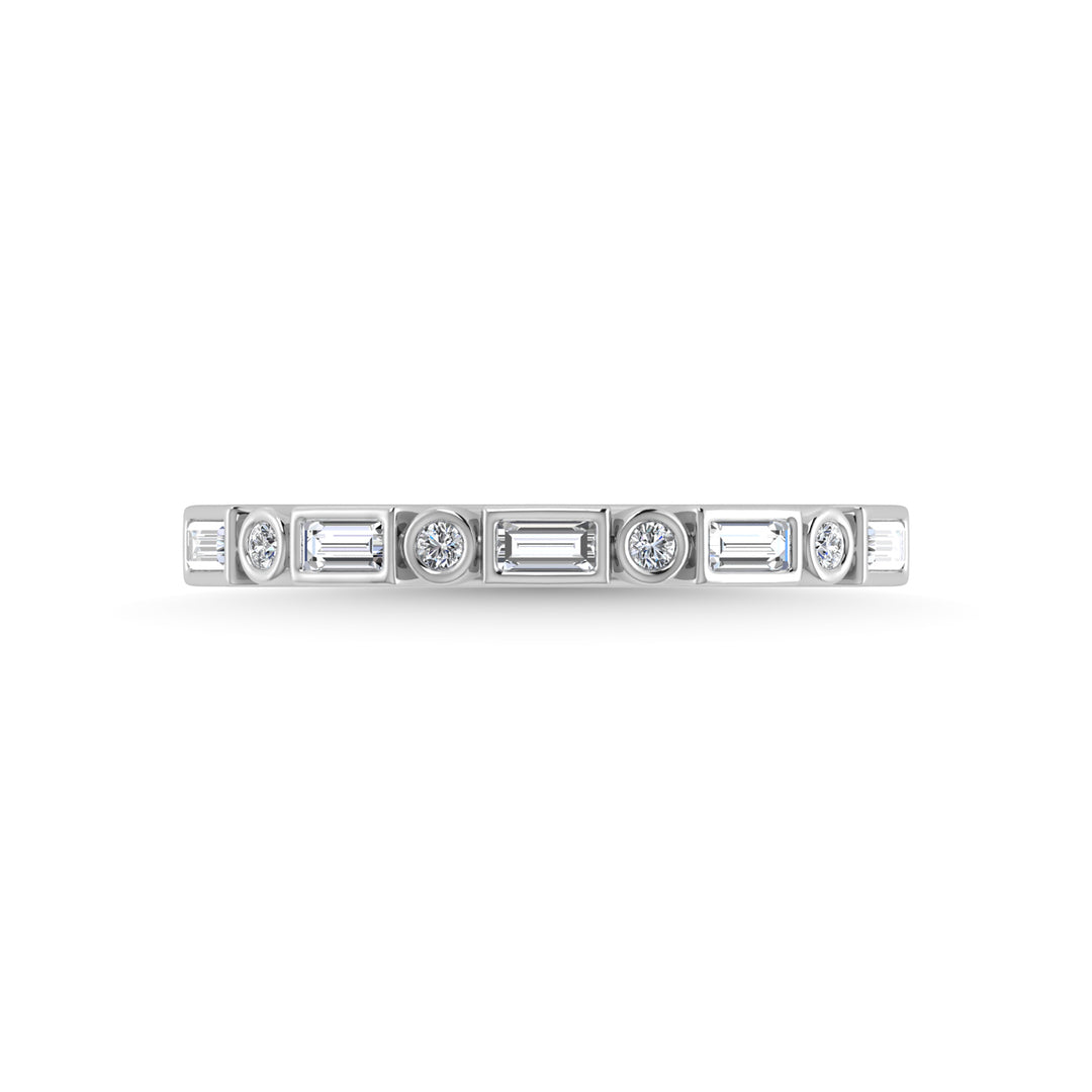 1/4 ct. 14K White Gold Diamond Stackable Band