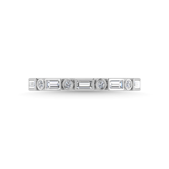 1/4 ct. 14K White Gold Diamond Stackable Band