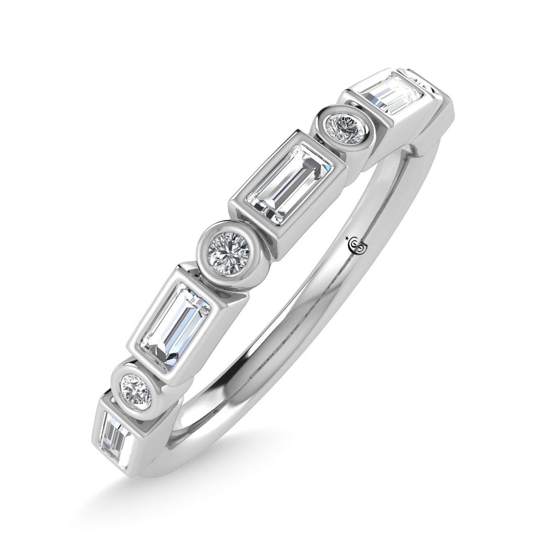 1/4 ct. 14K White Gold Diamond Stackable Band