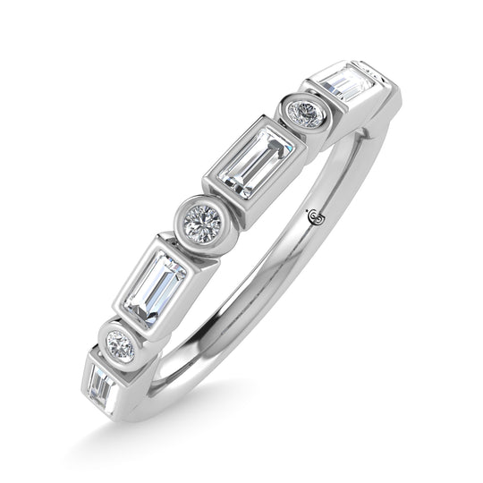 1/4 ct. 14K White Gold Diamond Stackable Band