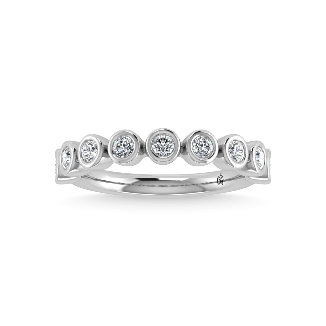 1/2 ct. 14K White Gold Diamond Stackable Band