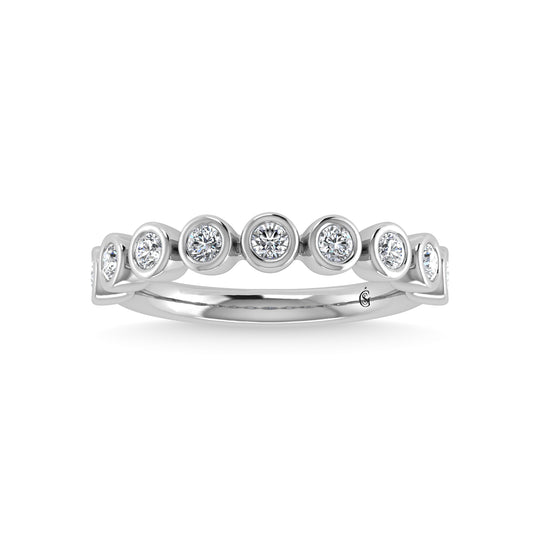 1/2 ct. 14K White Gold Diamond Stackable Band