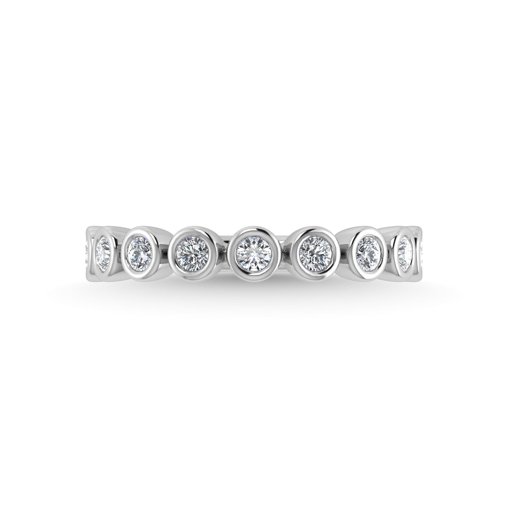 1/2 ct. 14K White Gold Diamond Stackable Band