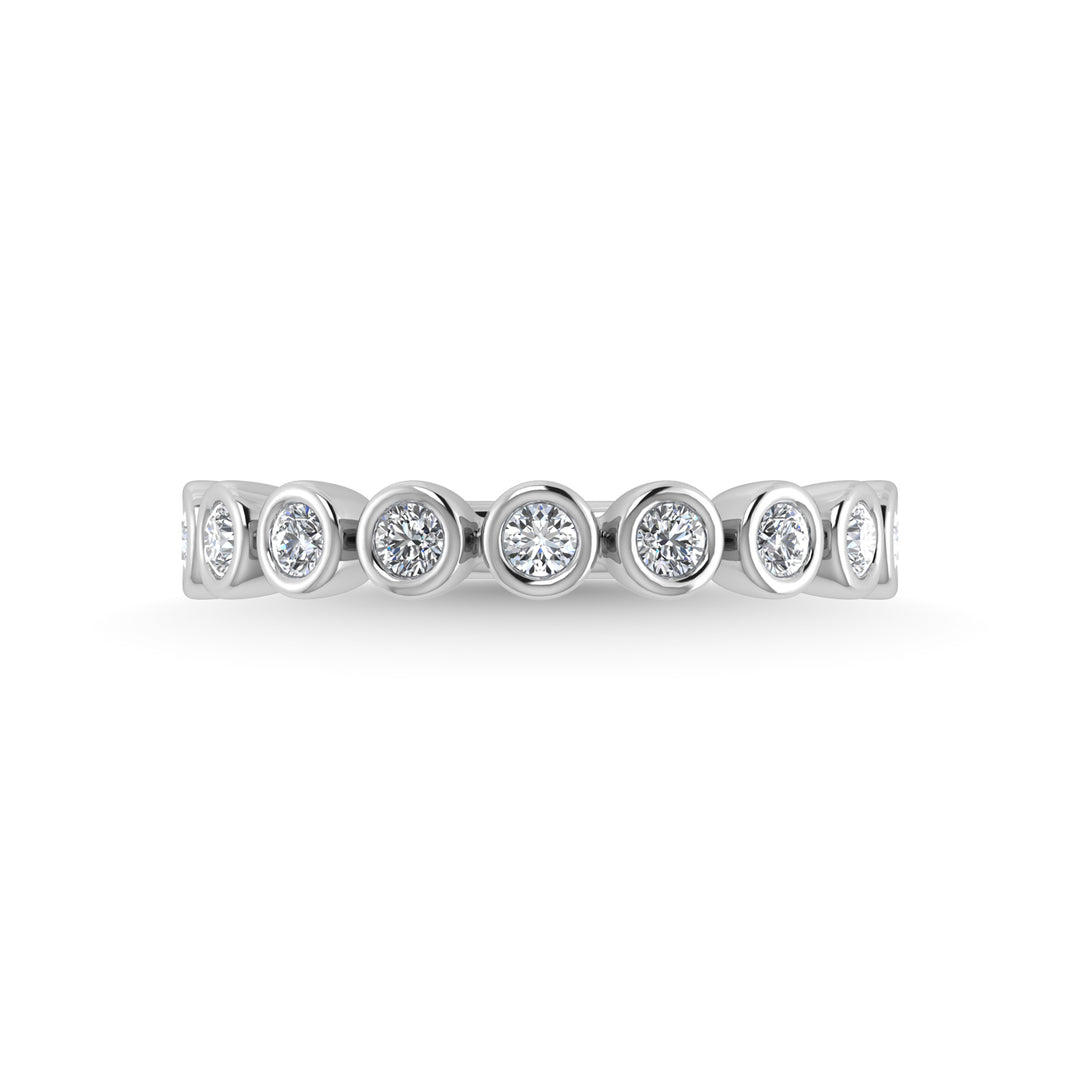1/2 ct. 14K White Gold Diamond Stackable Band