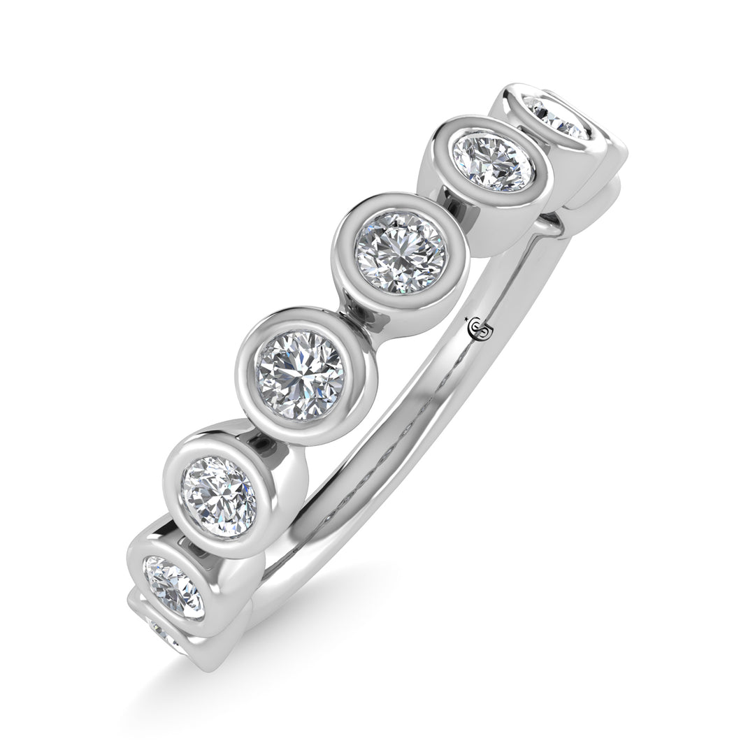 1/2 ct. 14K White Gold Diamond Stackable Band