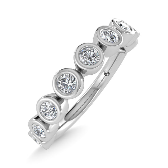 1/2 ct. 14K White Gold Diamond Stackable Band
