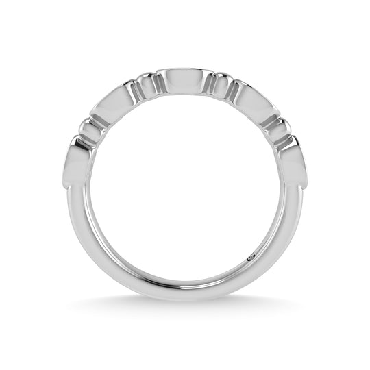 14K White Gold Diamond 1/20 ct tw. Stackable band