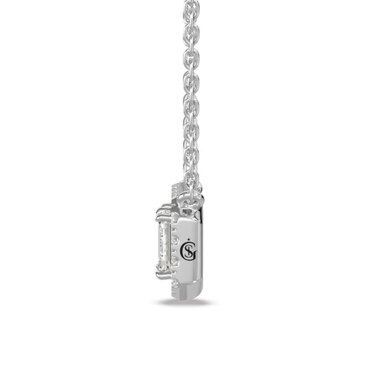 14K white gold fashion necklace with 5/8 carat total diamonds