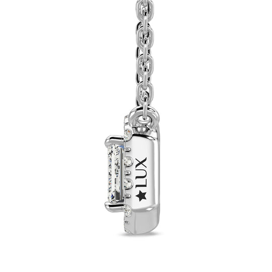 14K white gold fashion necklace with 1/2 ct.tw diamonds