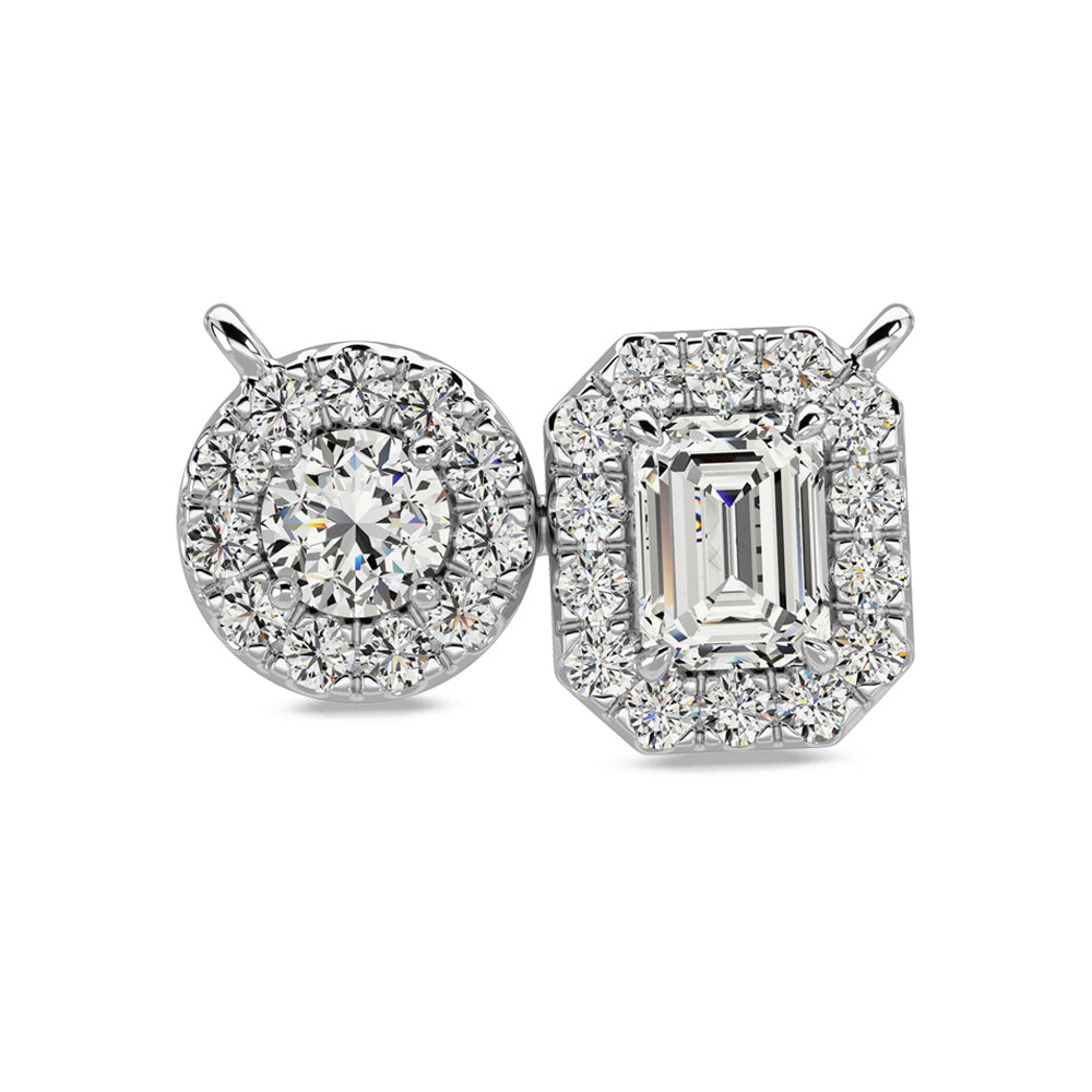 14K white gold fashion necklace with 1/2 ct.tw diamonds