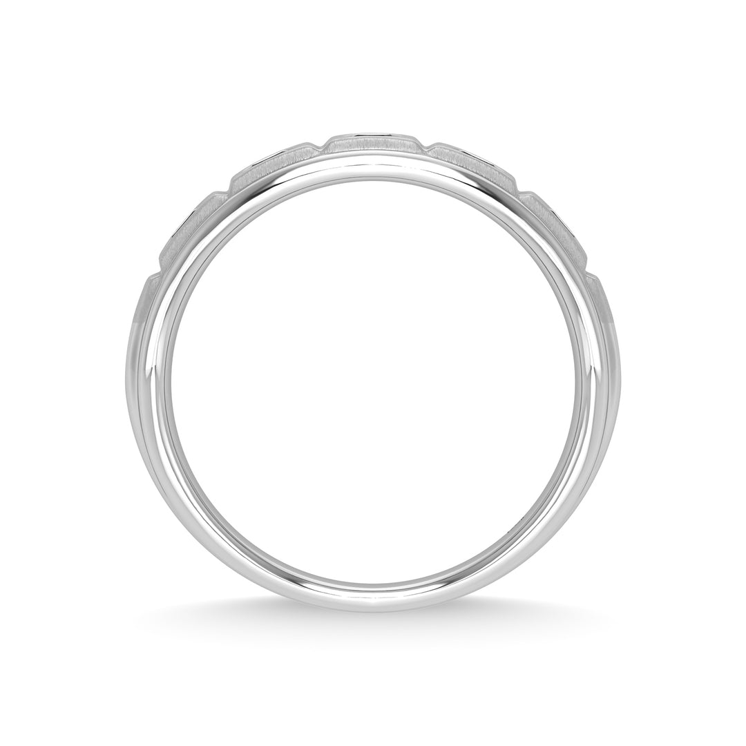 1/2 ct. 14K White Gold Diamond Men's Machine Band
