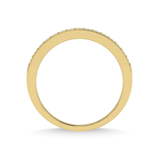 Diamante de oro amarillo de 14 quilates de 1/2 qt. total Banda para hombre