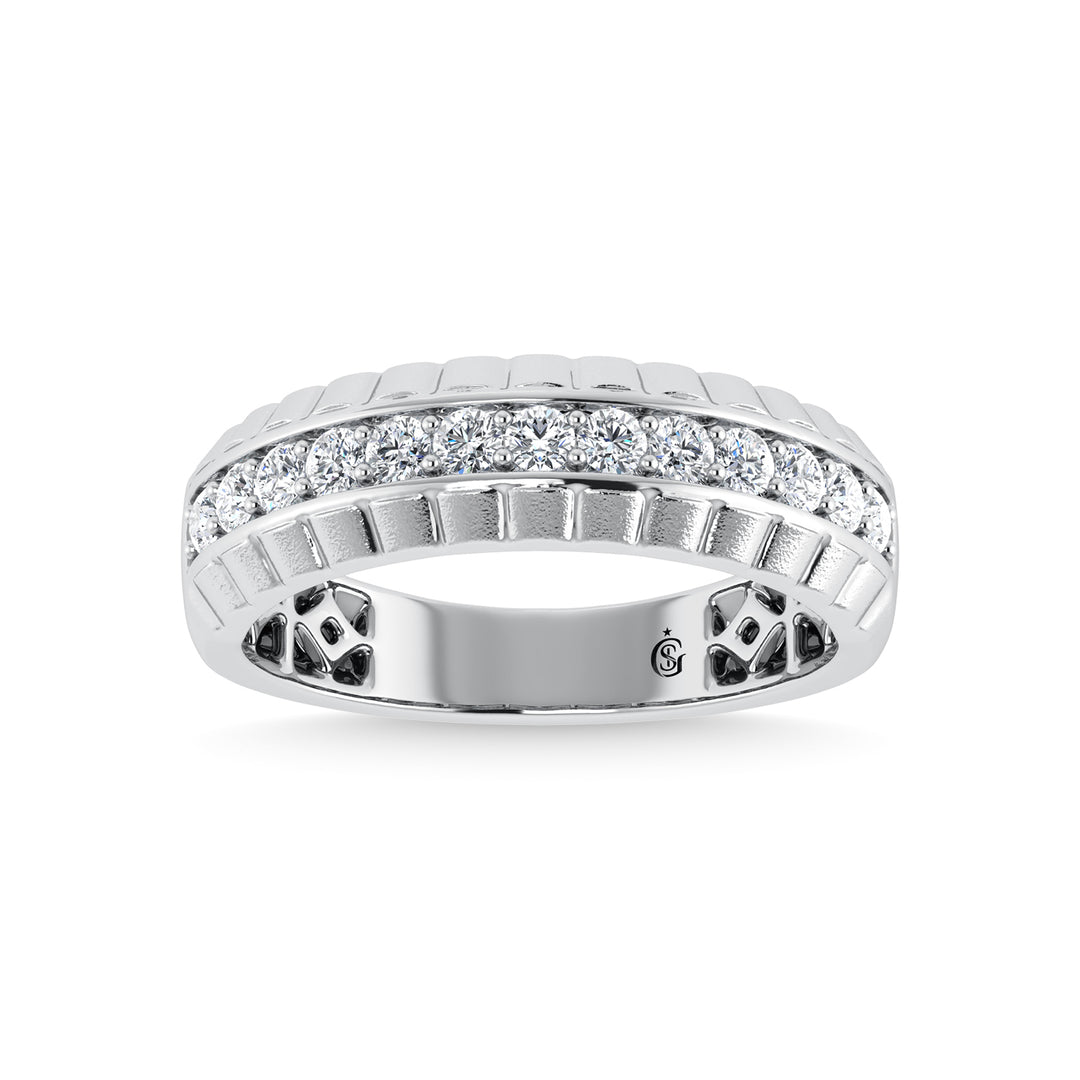 Men's 1/2 ct. Diamond Band in 14k White Gold