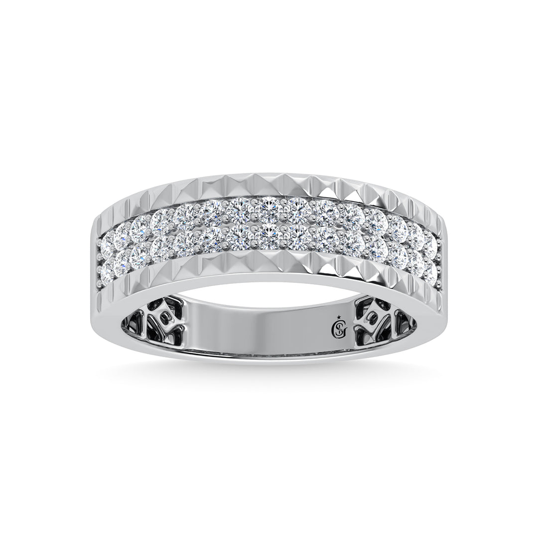 Men's 1/2 ct. Diamond Band in 14k White Gold